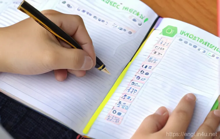 TOEIC 시험 후기 모음 - A dynamic split-screen image illustrating two distinct TOEIC learning environments. On the left, a b...